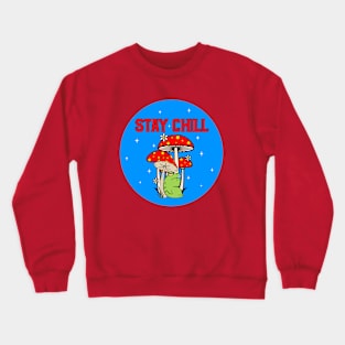 Stay Chill Cute Green Frog Crewneck Sweatshirt